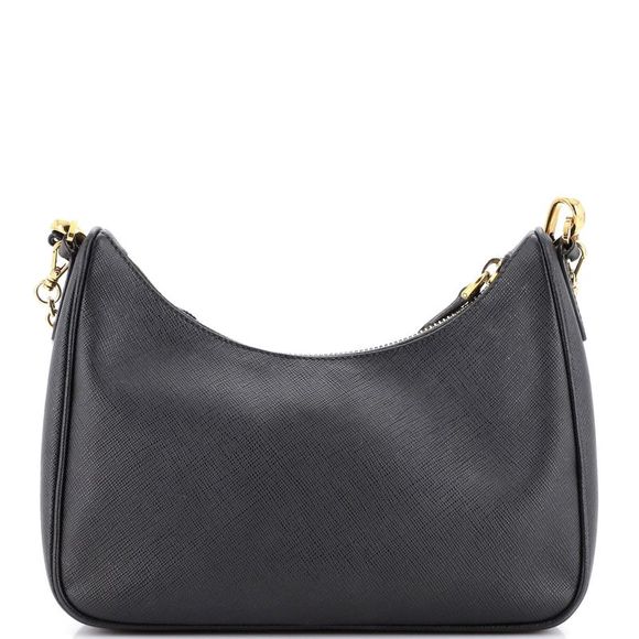 Prada Re-Edition 2005 Shoulder Bag Saffiano Leather Small Black - Picture 3 of 10